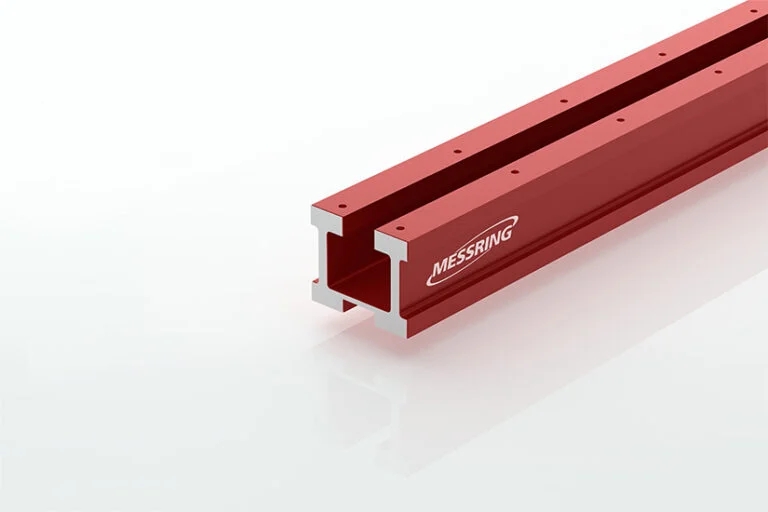 가이드 채널 폭이 좁은 MESSRING MicroTrack 충돌시험 레일